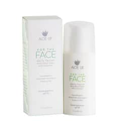 For The Face daily Moisturizer with SPF 25. Aloe based